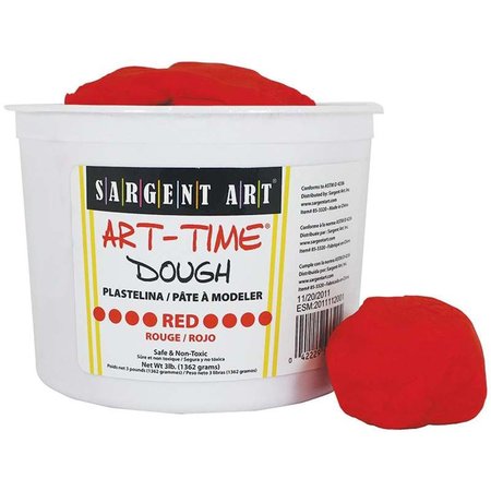 SARGENT ART Sargent Art SAR853320BN 3 lbs Art Time Dough; Red - Pack of 3 SAR853320BN